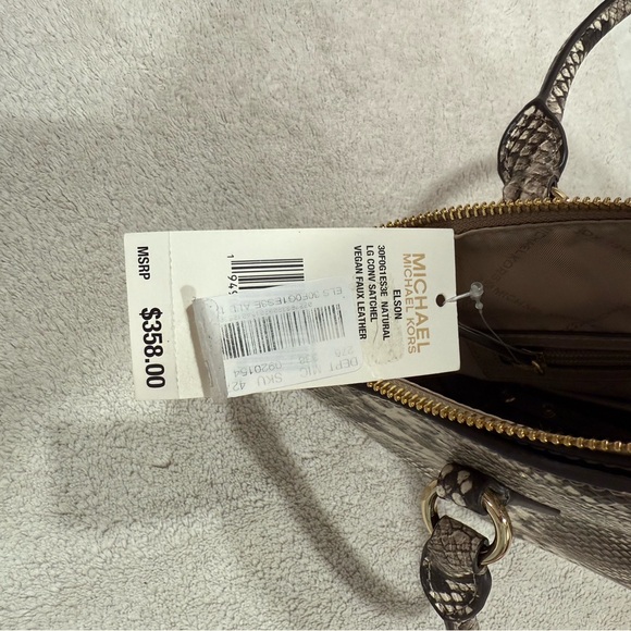 NWT Michael Kors Elegant Snake Print Handbag - Picture 4 of 7